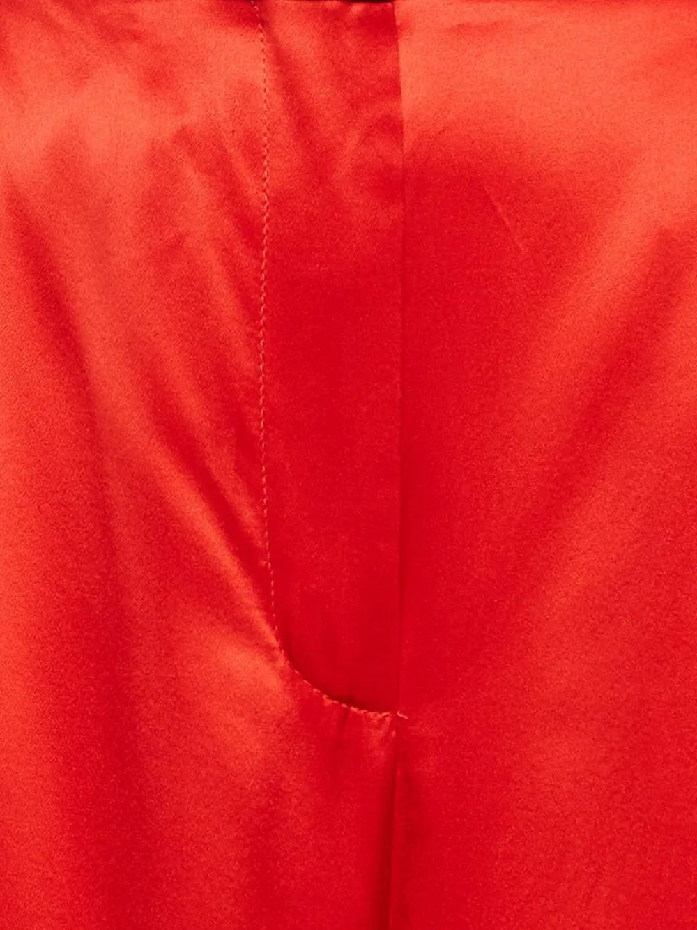 Pre-owned Alexander Mcqueen  Silk Trousers In Red