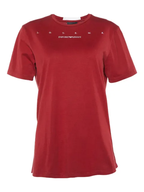 Emporio Armani Pre-Owned T-shirt met logoprint