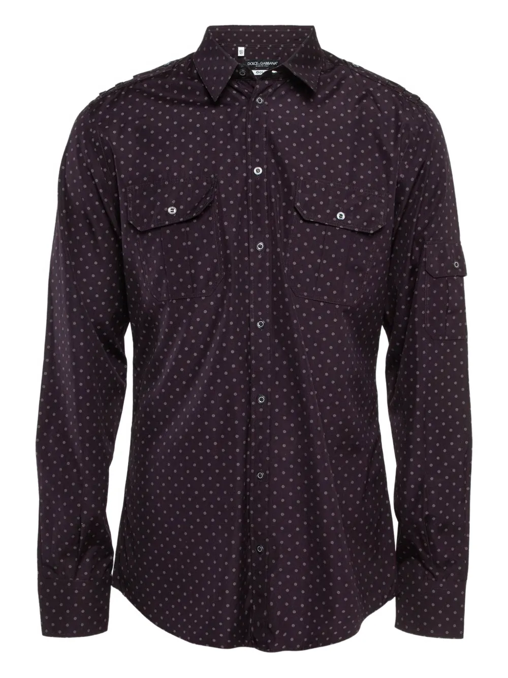 Dolce & Gabbana Pre-Owned Hemd mit Polka Dots | Violett | Image 1