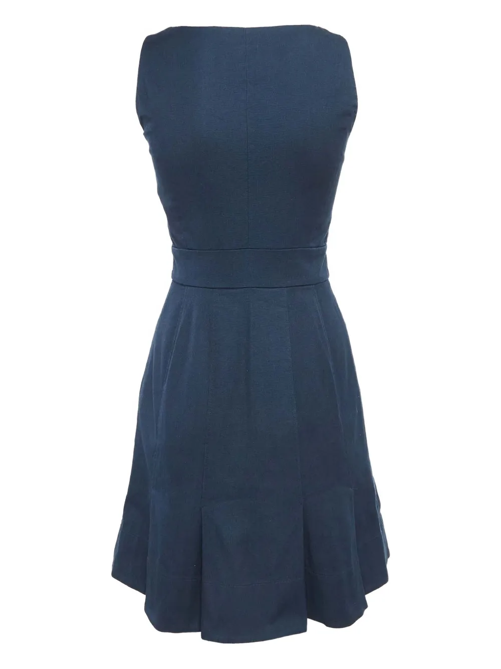 Valentino Pre-Owned Jurk van katoenblend - Blauw