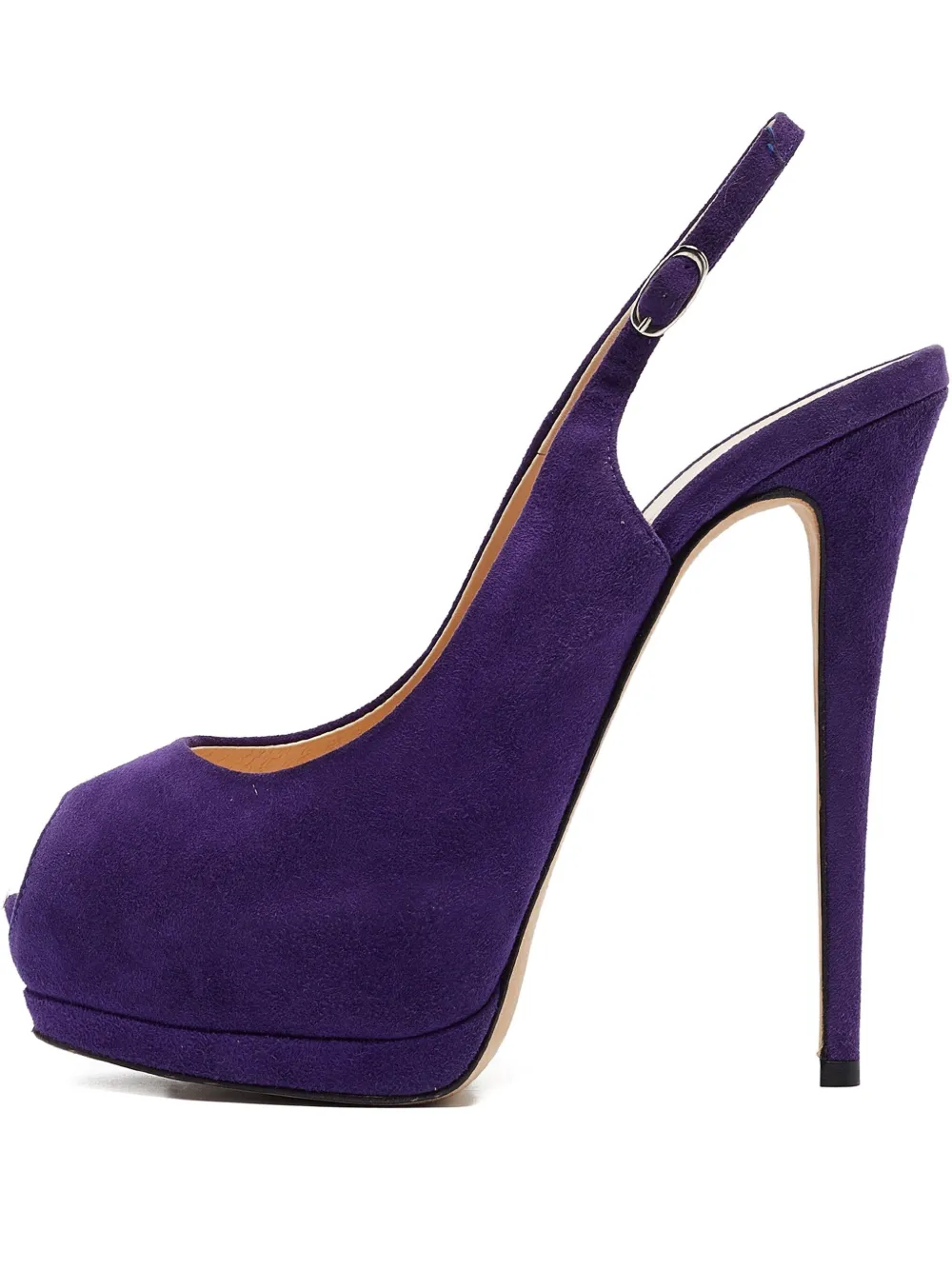 Giuseppe Zanotti Vintage スエード パンプス - パープル Giuseppe Zanotti Vintage スエード パンプス - パープル