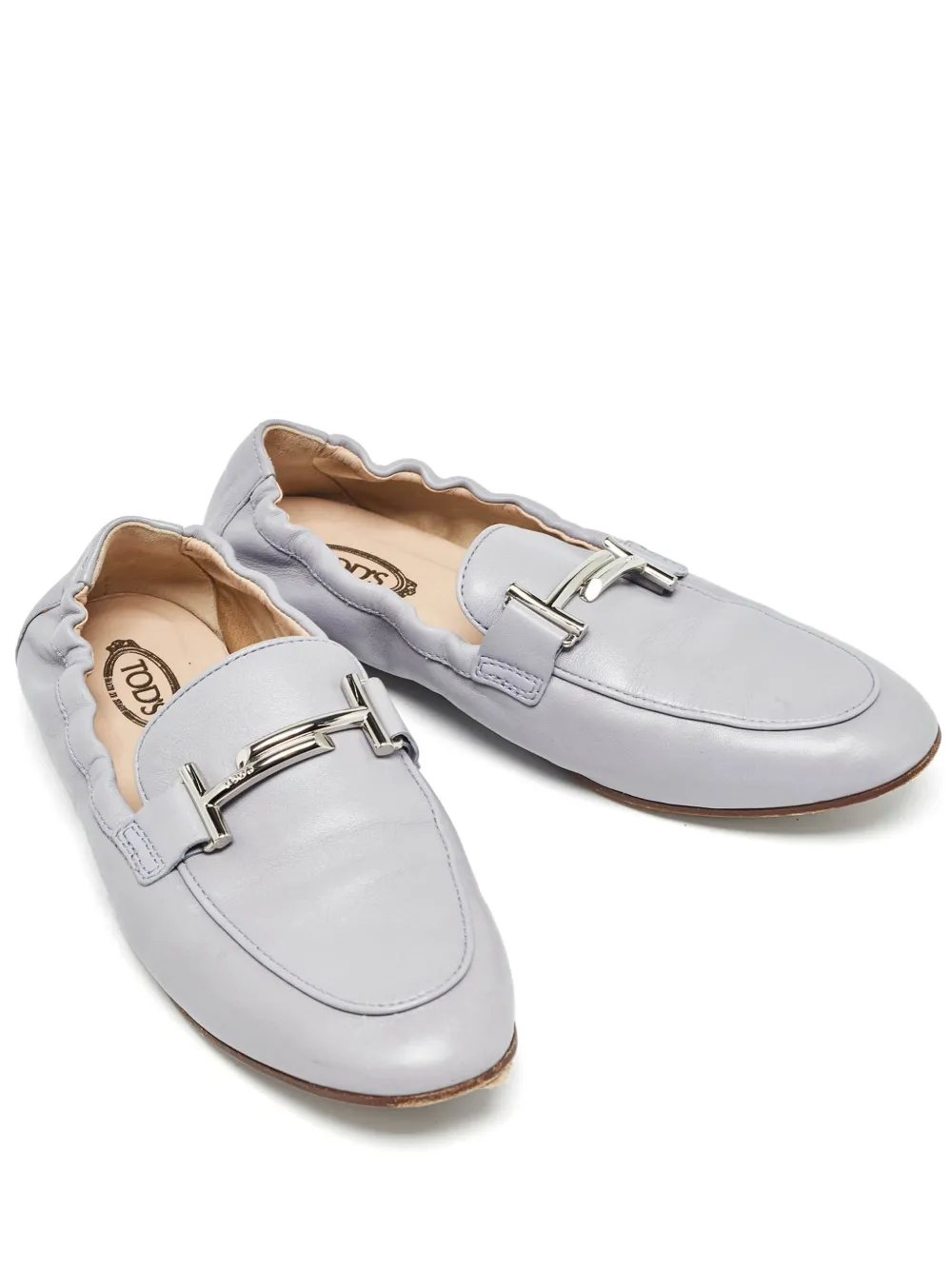 Tod's Vintage leather loafers | Grey | Image 1
