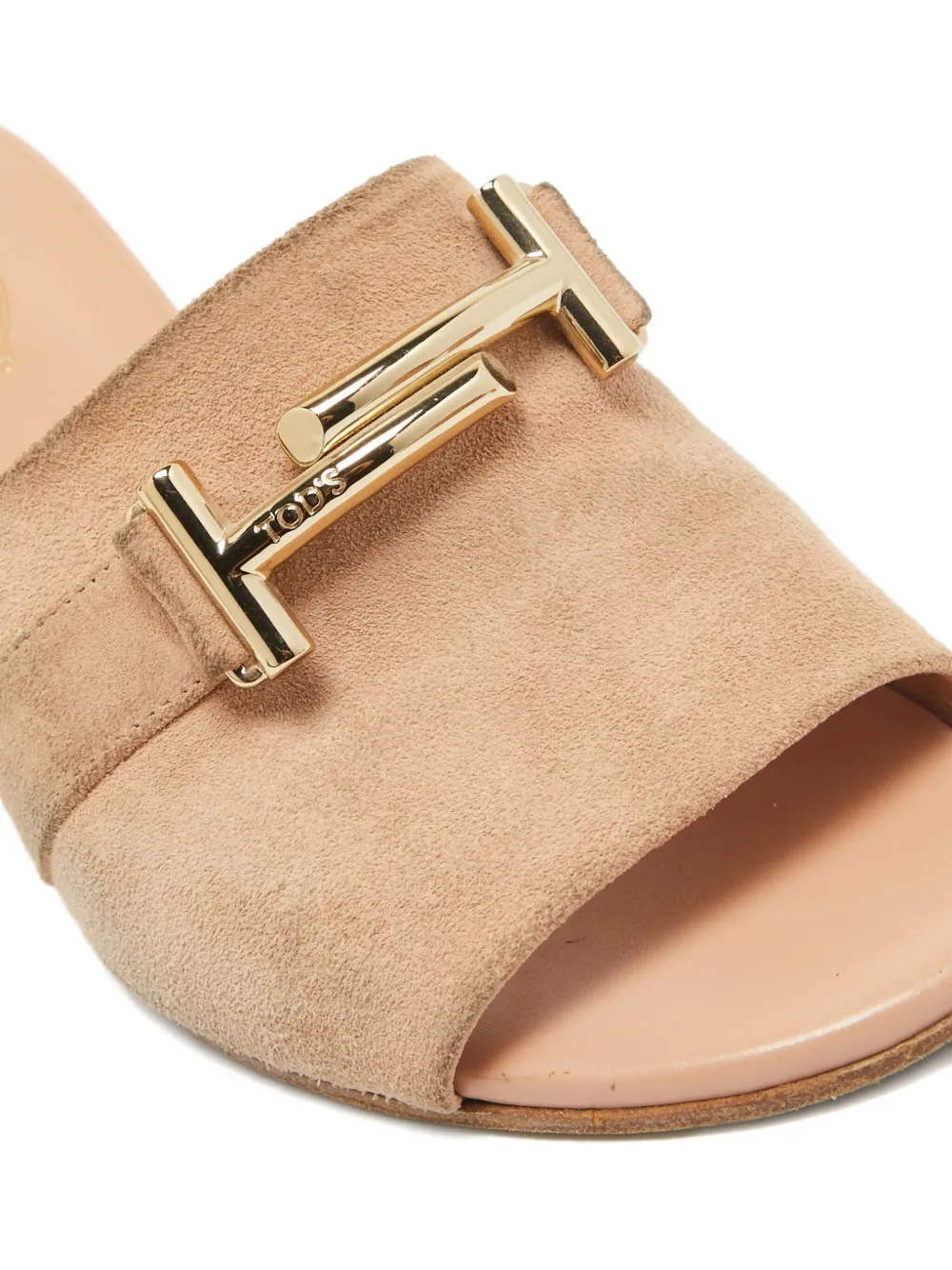 Pre-owned Tod's Vintage 45mm Leather Sandals In Pink
