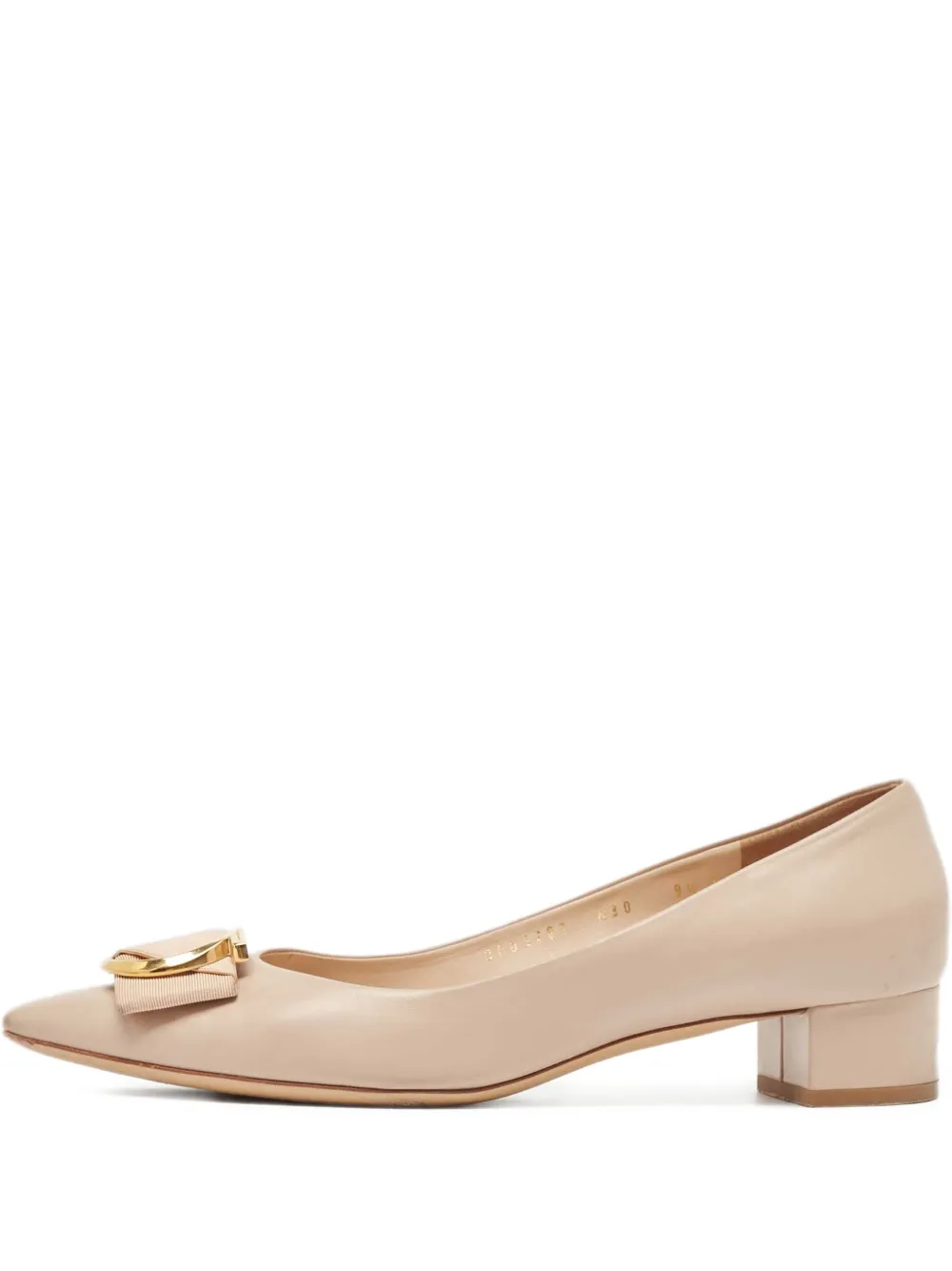 Ferragamo Pre-Owned leather pumps | Neutrals | Image 1