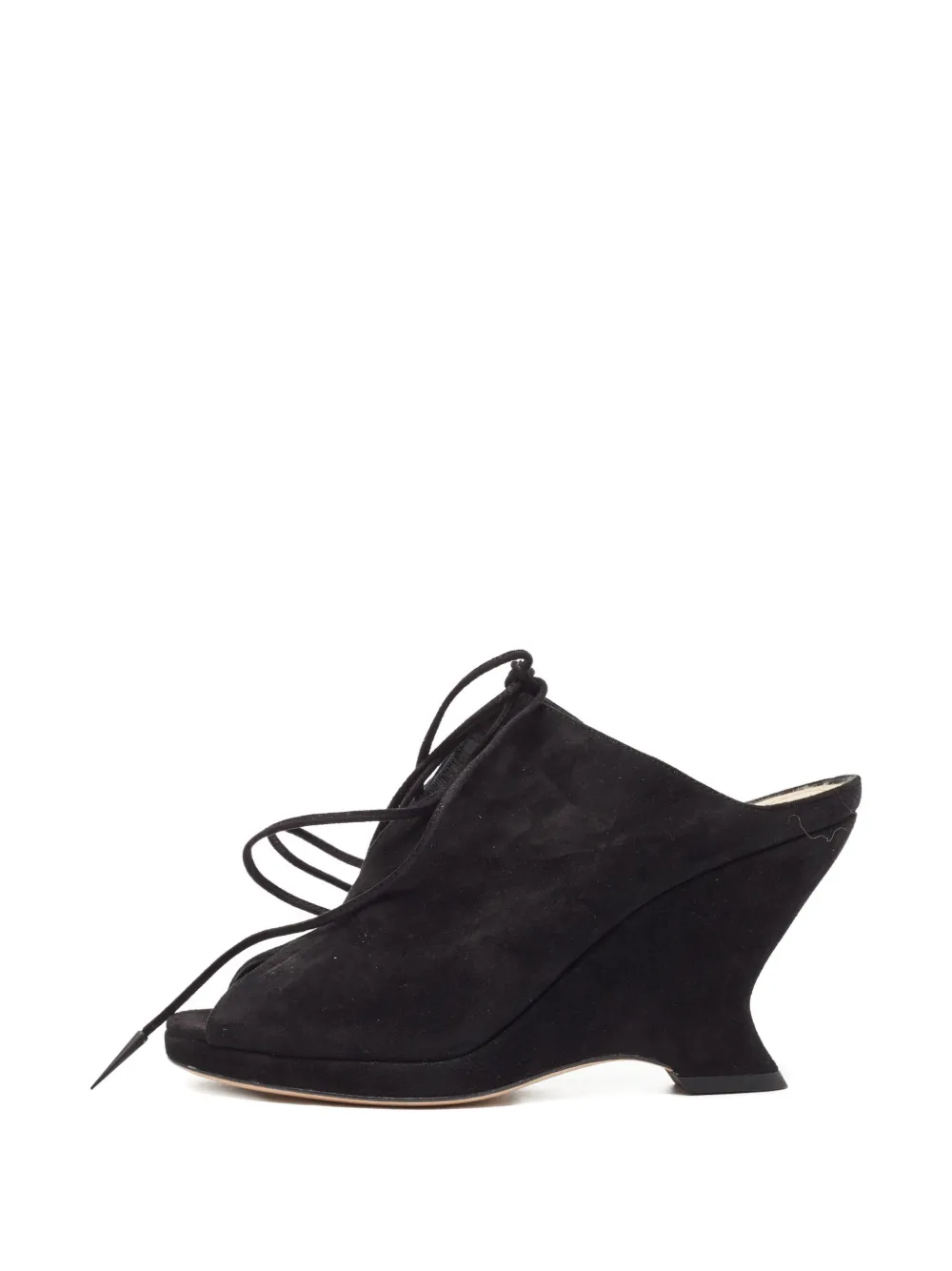 Christian Dior Pre-Owned Sandalen aus Wildleder 100mm - Schwarz