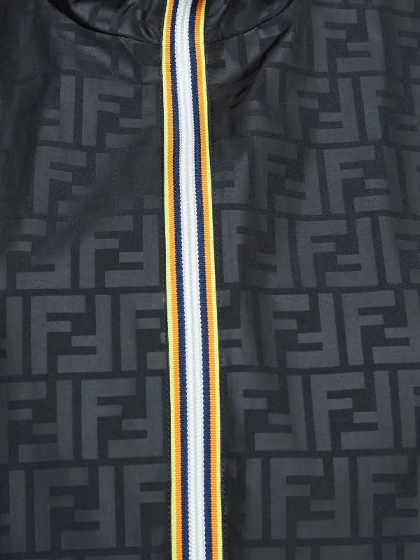 Fendi Pre-Owned x K Way フーデッドジャケット | ブラック | FARFETCH JP