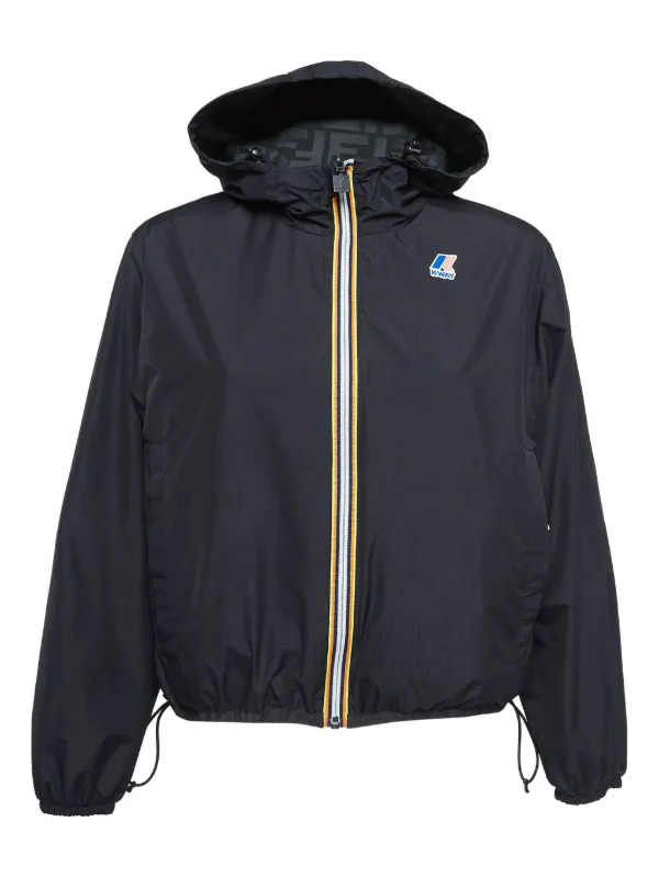 Fendi Pre-Owned x K Way Hooded Jacket | Black | FARFETCH