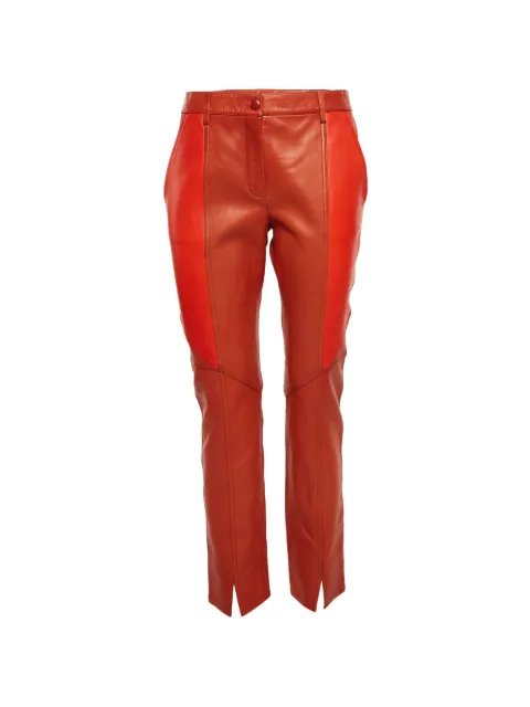 Givenchy Pre-Owned кожаные брюки со вставками
