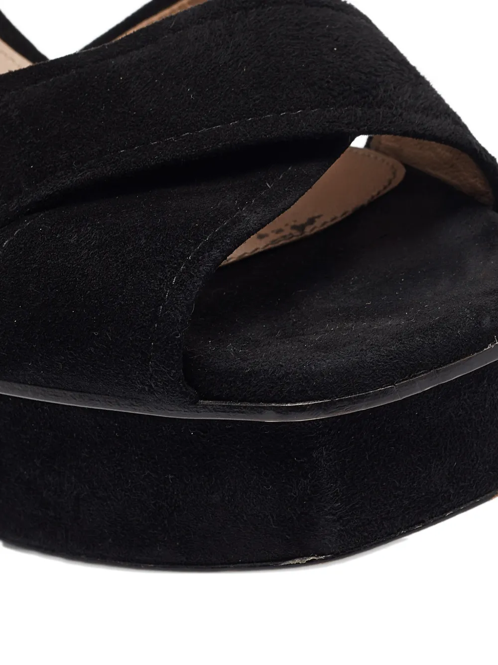 Stuart Weitzman 115 mm leren sandalen - Zwart