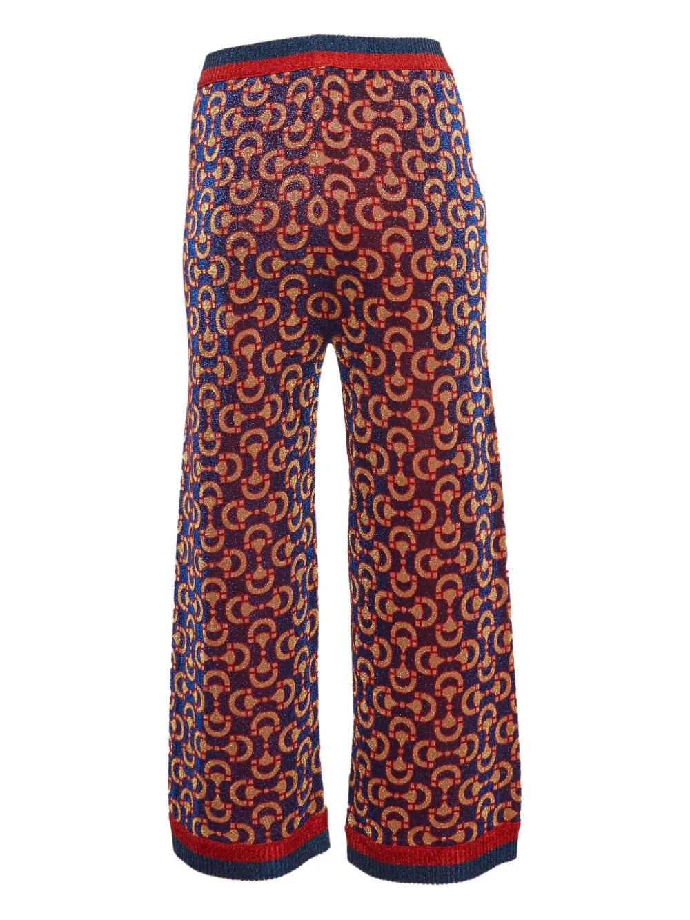 Gucci Pre-Owned Broek met patroon - Blauw