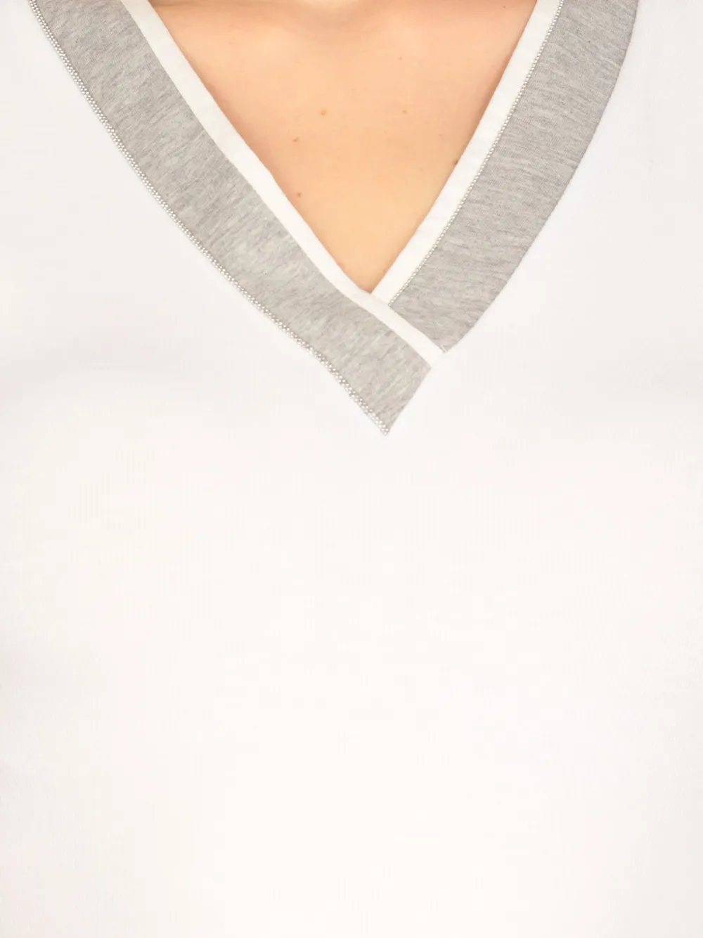 Peserico Tanktop met V-hals Wit