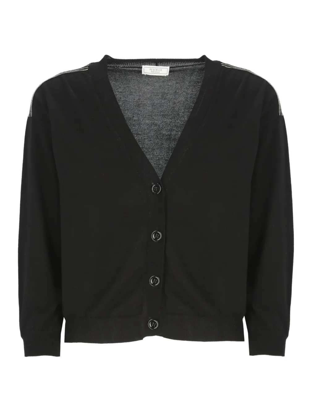bead-detail cardigan