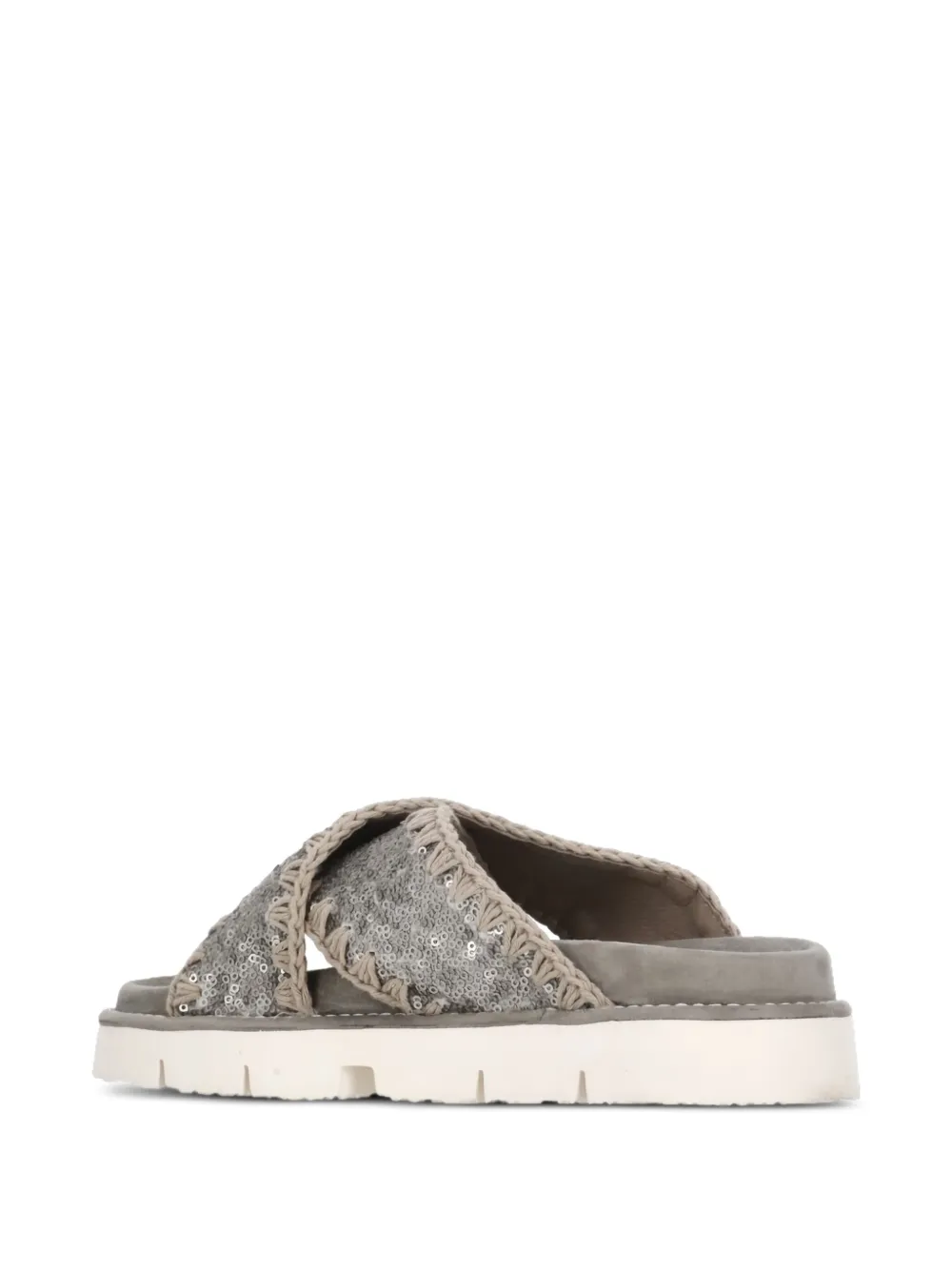 MOU SEQUINNED SANDALS