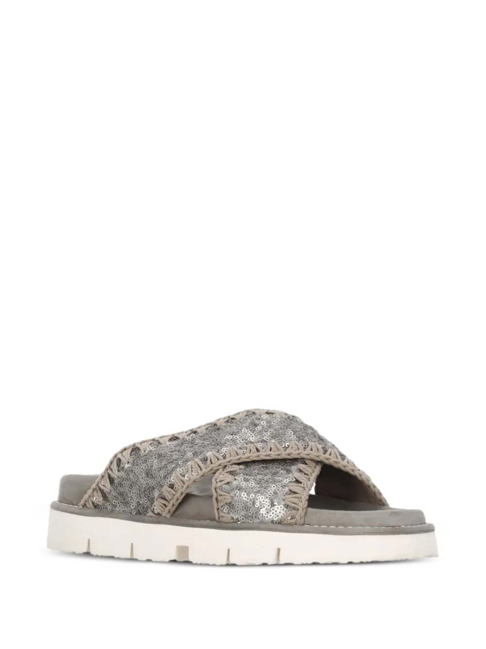 MOU SEQUINNED SANDALS