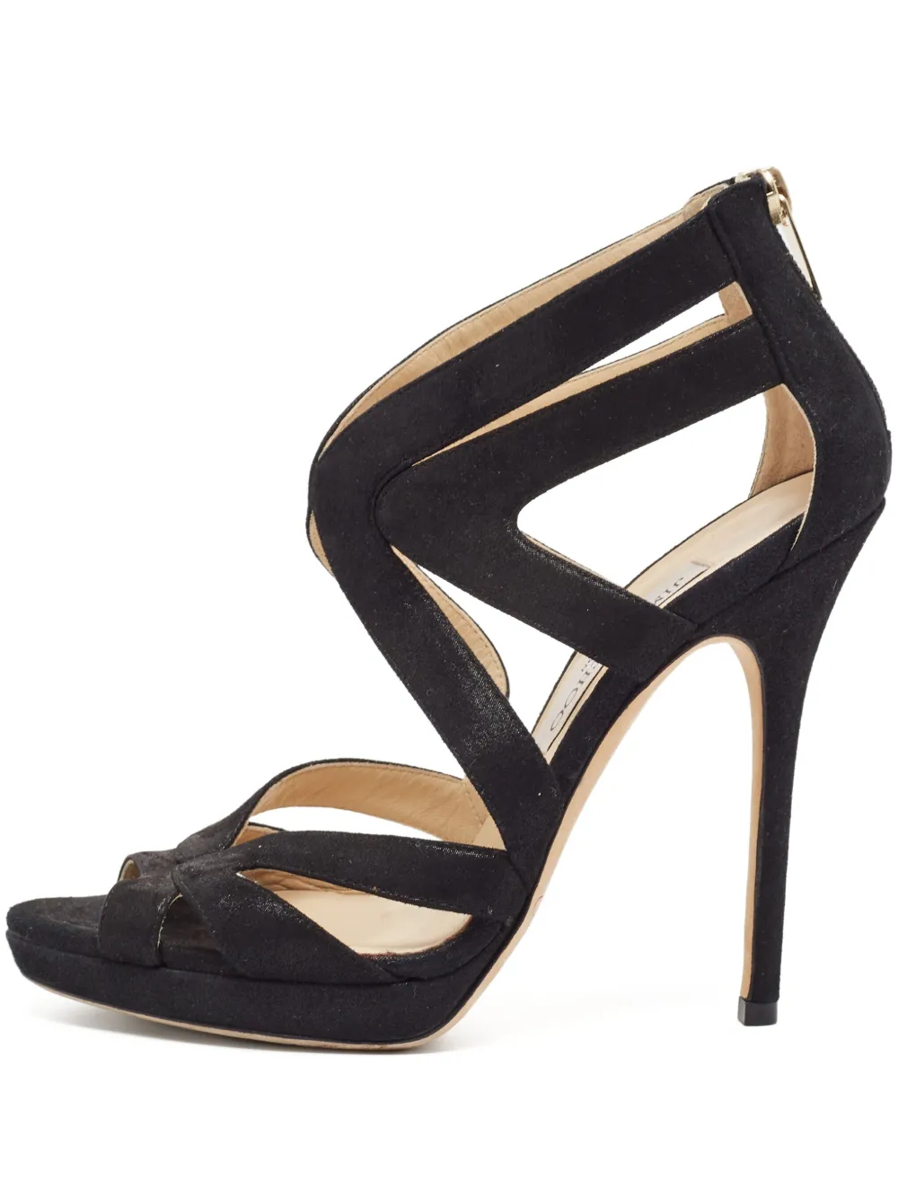Jimmy Choo Pre-Owned sandales en daim 125 mm | noir | Image 1