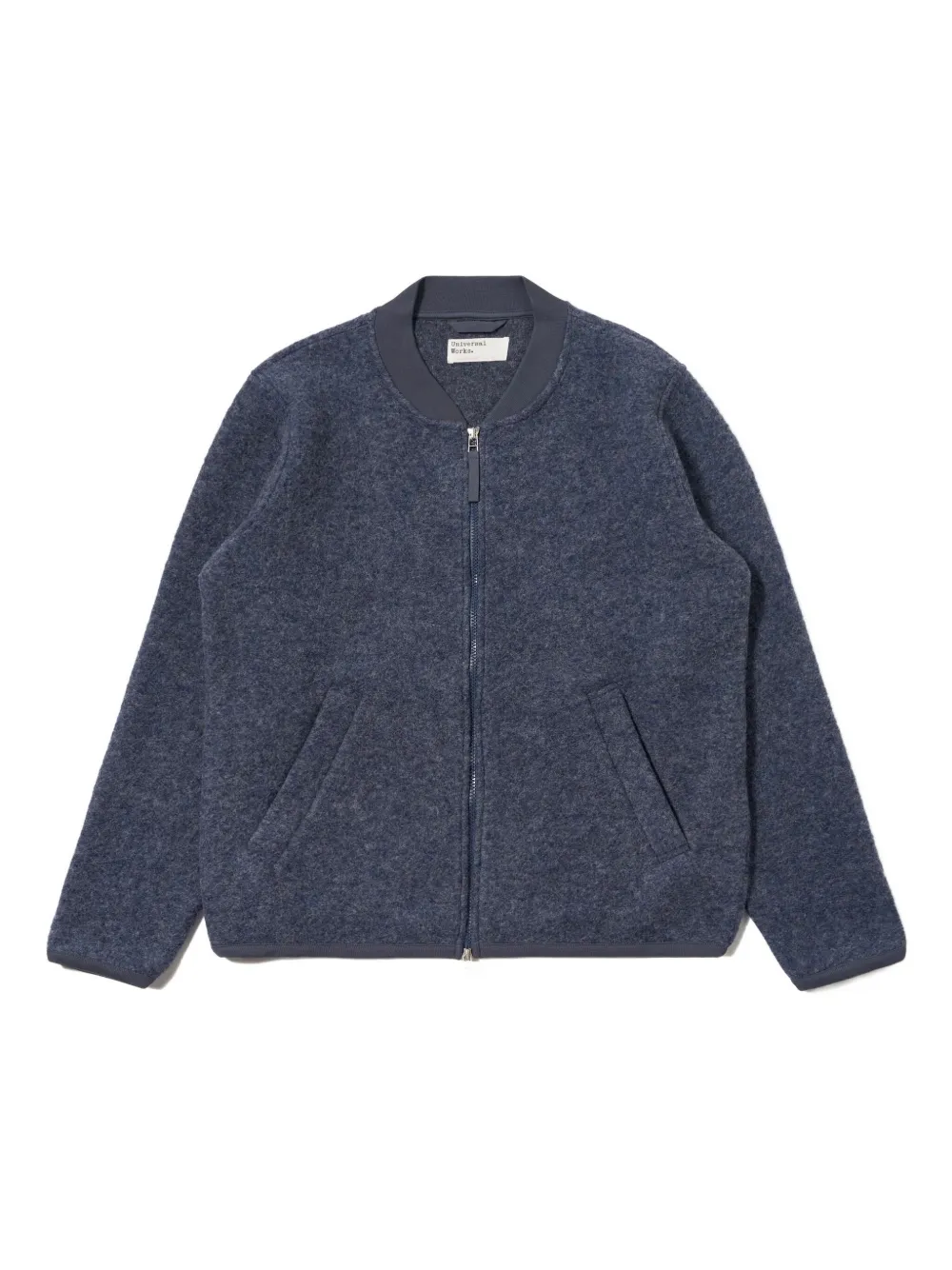 Universal Works zip-up bomber jacket | Blue | Image 1