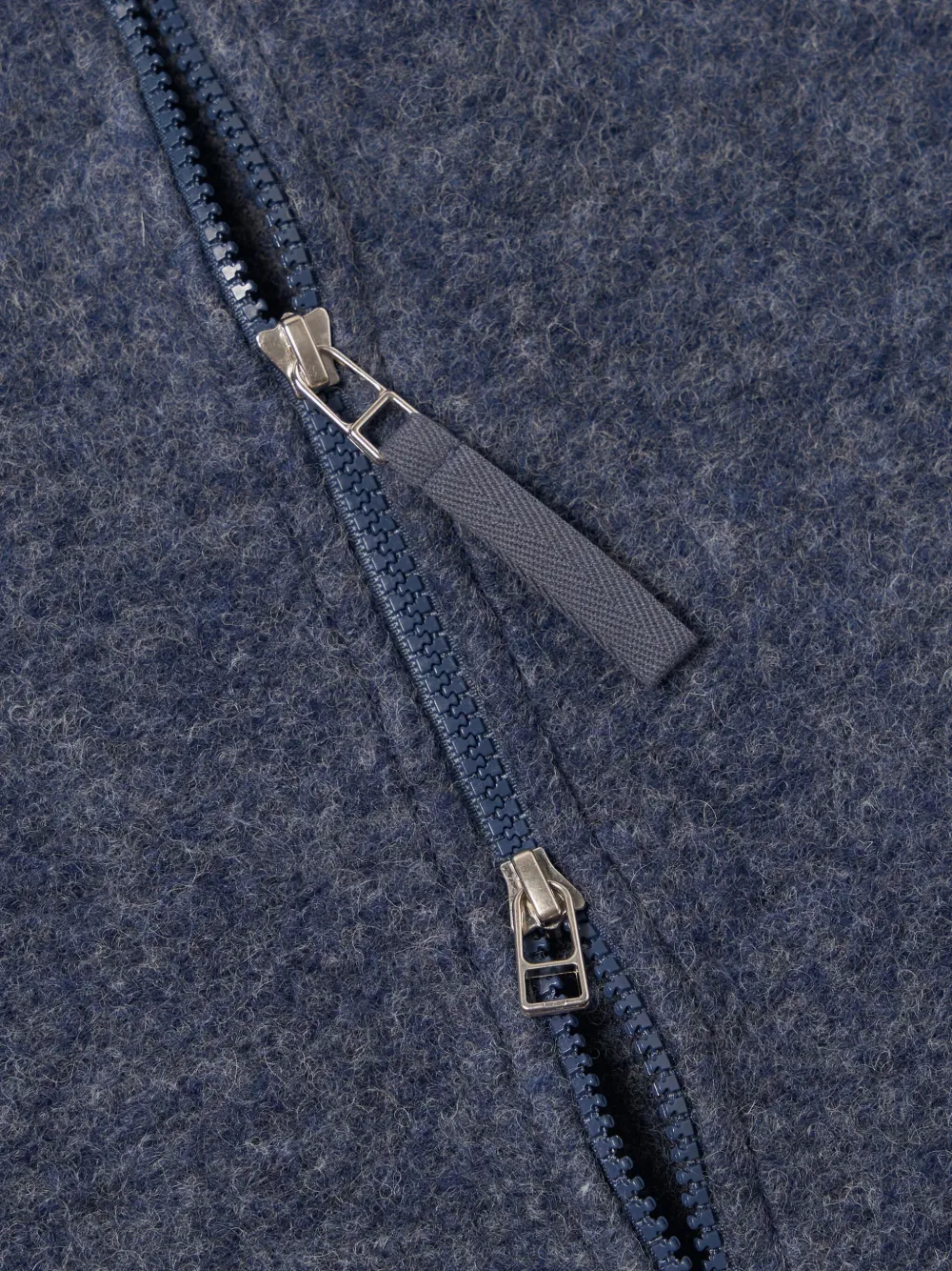 Universal Works Bomberjack met rits Blauw