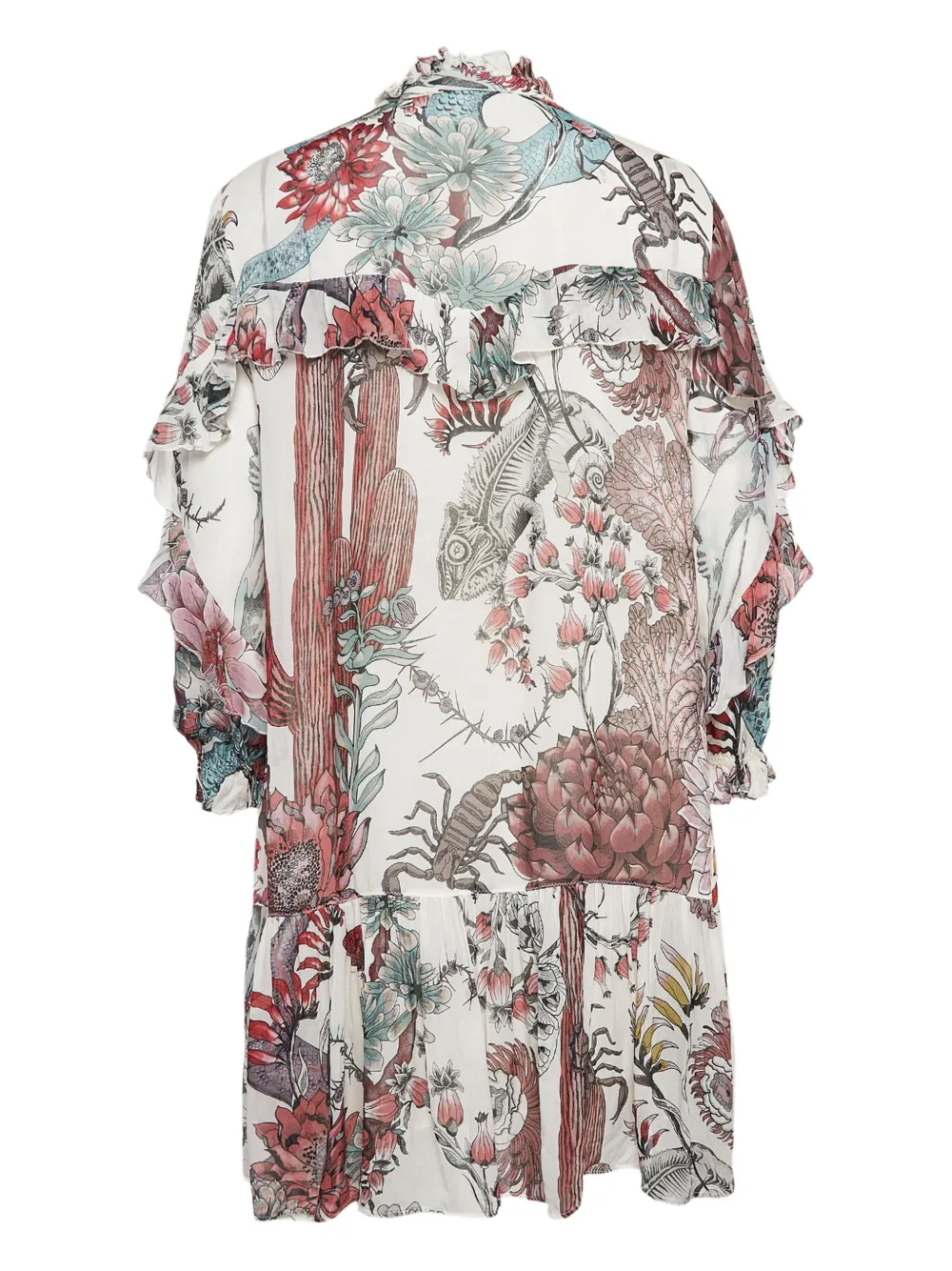 Just Cavalli Vintage Pre-owned jurk met grafische print - Wit