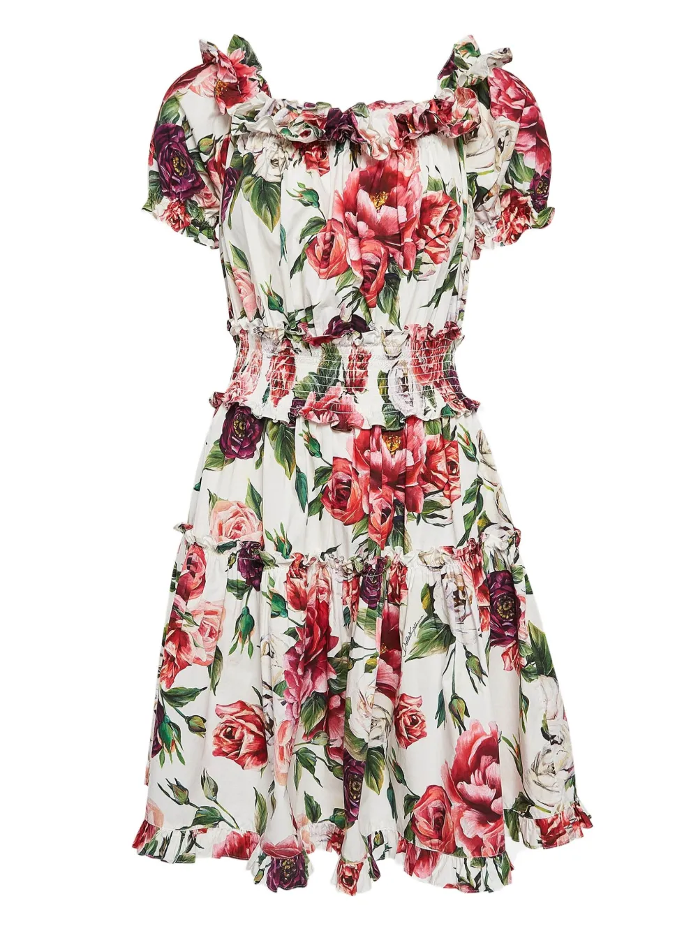 Dolce & Gabbana Pre-Owned floral-print dress | White | Image 1