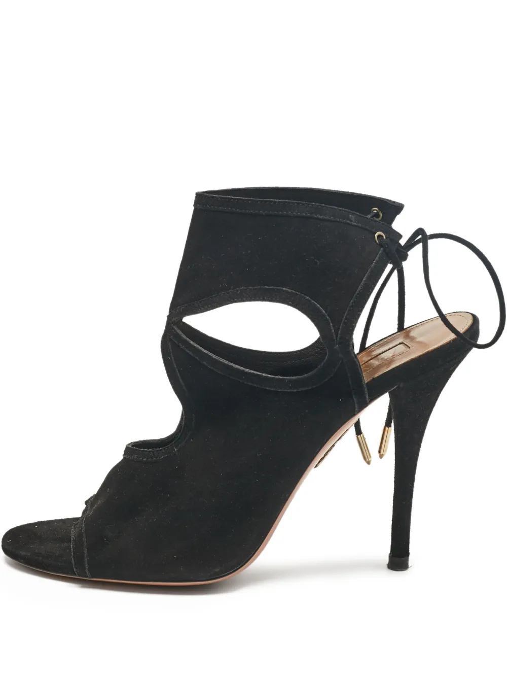 Aquazzura 110mm suede heeled sandals | Black | Image 1