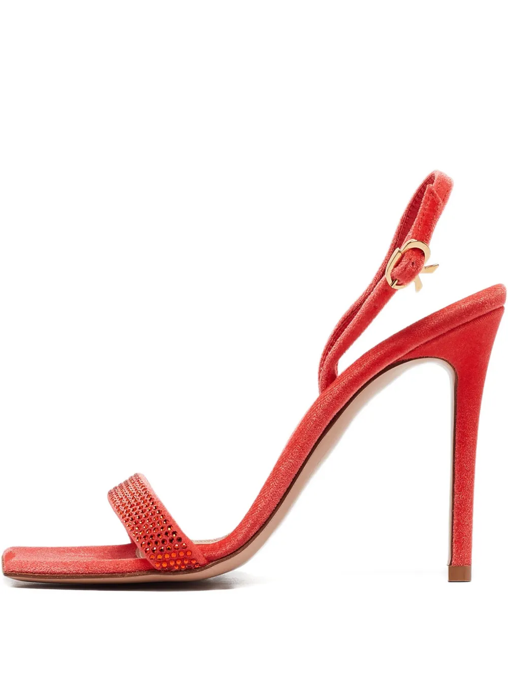 Gianvito Rossi Britney 110mm サンダル - オレンジ Gianvito Rossi Britney 110mm サンダル - オレンジ