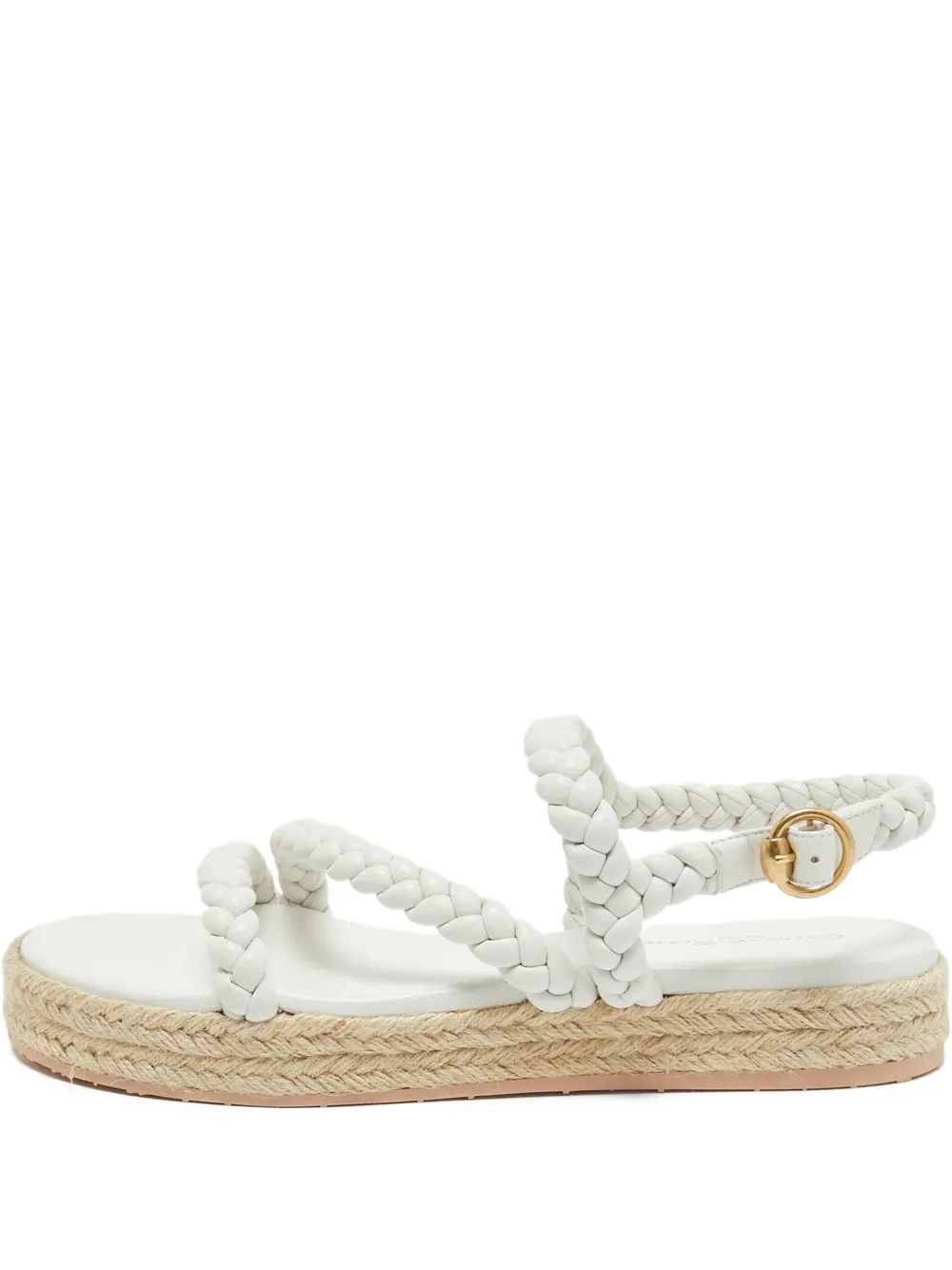 Gianvito Rossi pre-owned braided-straps espadrilles | White | Image 1