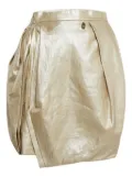 Elisabetta Franchi linen mini skirt - Gold