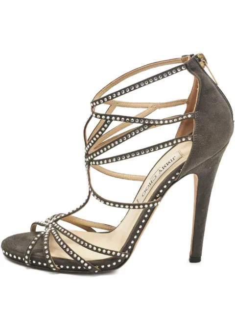 Jimmy Choo Pre-Owned sandalias con tacón de 120mm