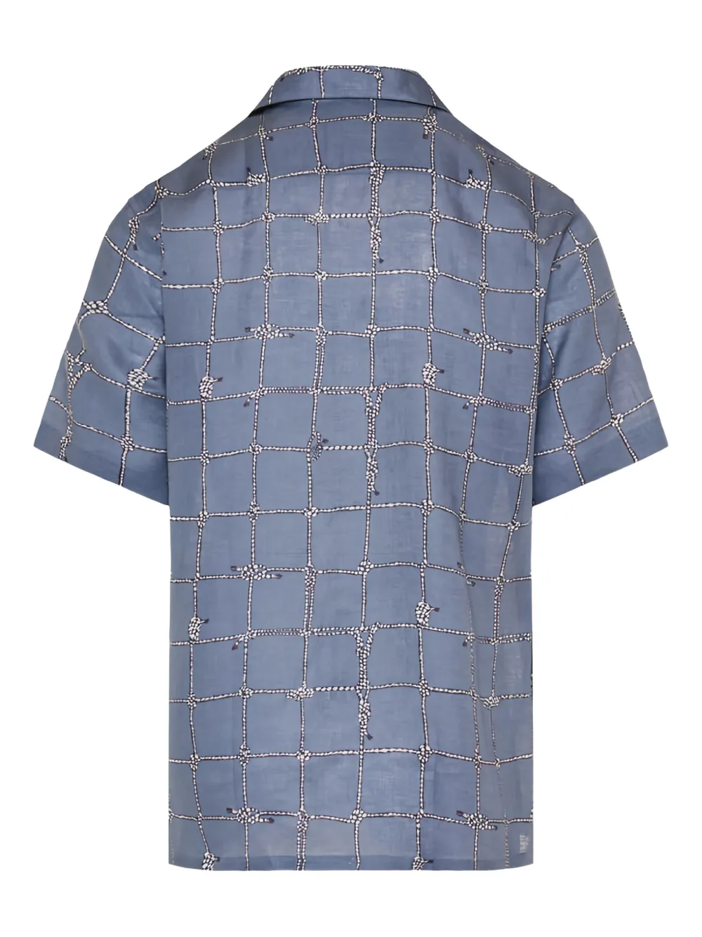 Brioni nautical-knot shirt - Blauw