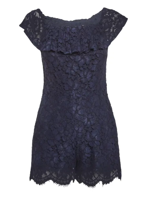 SANDRO pre-owned ruffled lace playsuit