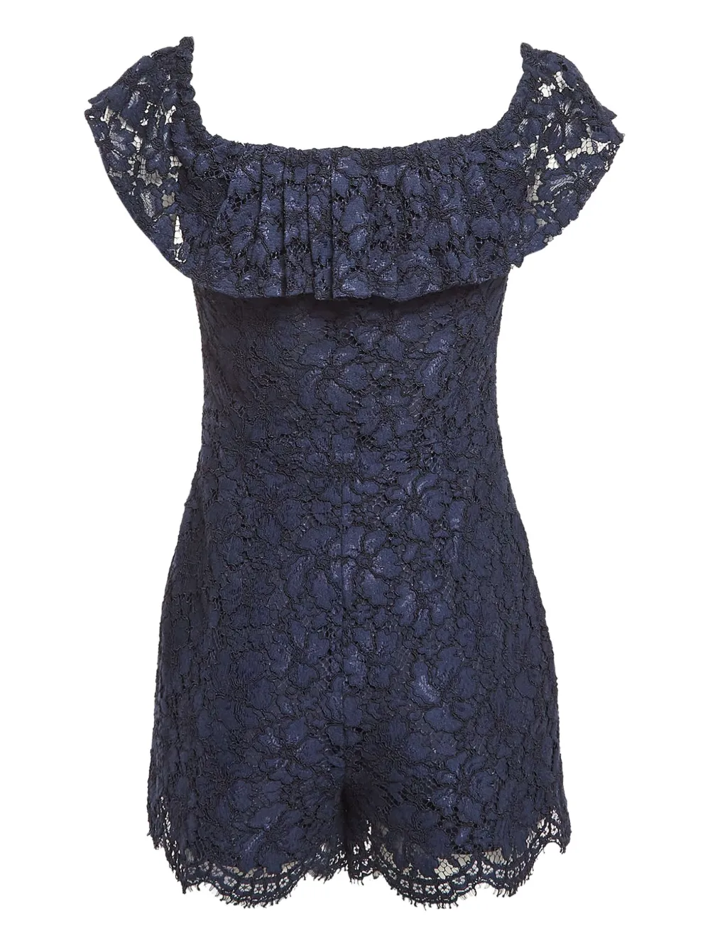 SANDRO pre-owned ruffled lace playsuit | Image 2