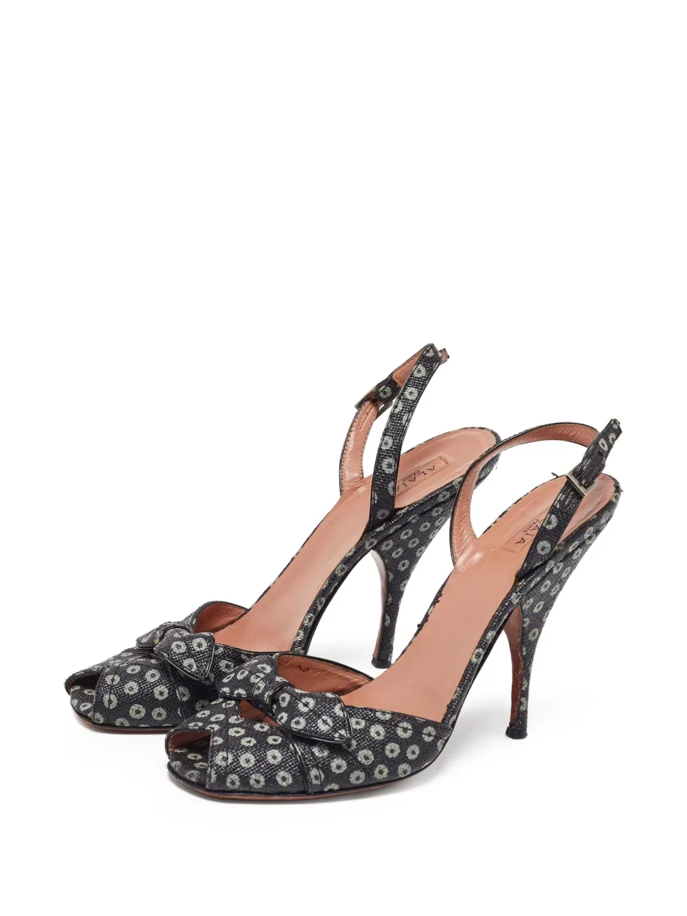 Alaïa Pre-Owned 120mm polka dot-print sandals | Image 2