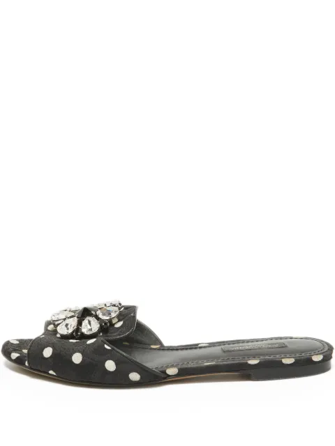 Dolce & Gabbana Pre-Owned rhinestone-embellished slides