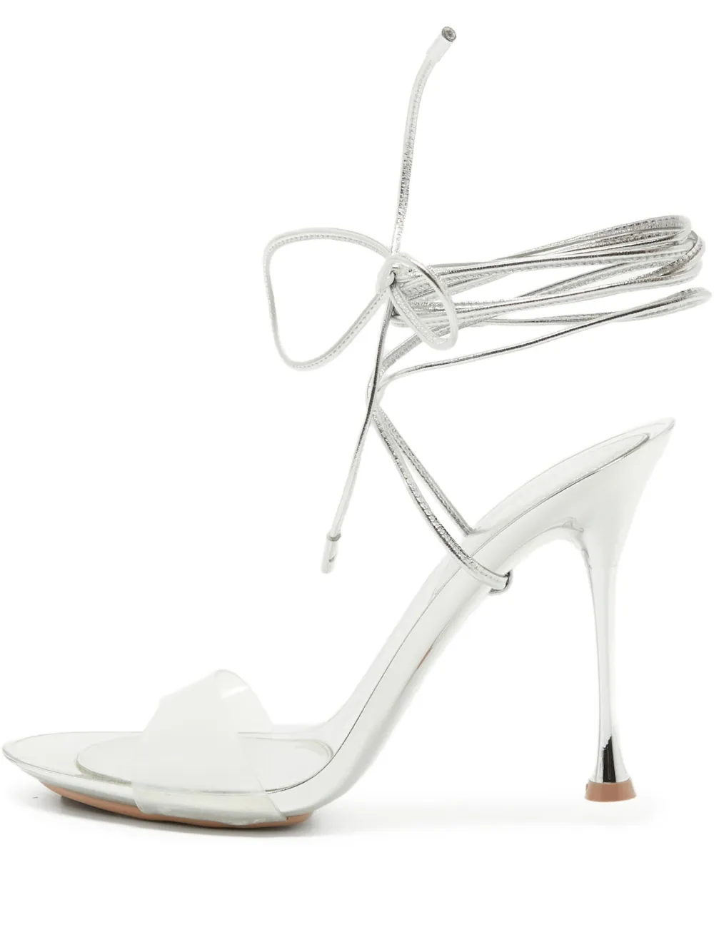 Gianvito Rossi pre-owned 110mm transparent-strap sandals | Neutrals | Image 1