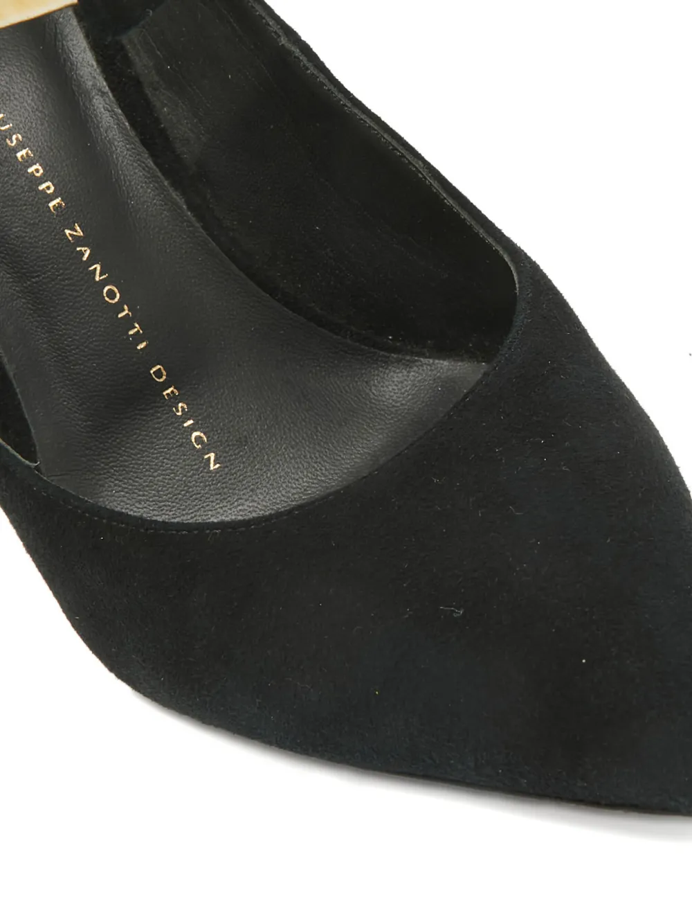 Pre-owned Giuseppe Zanotti Vintage Pointed-toe Ankle-strap Heeled Pumps In Black