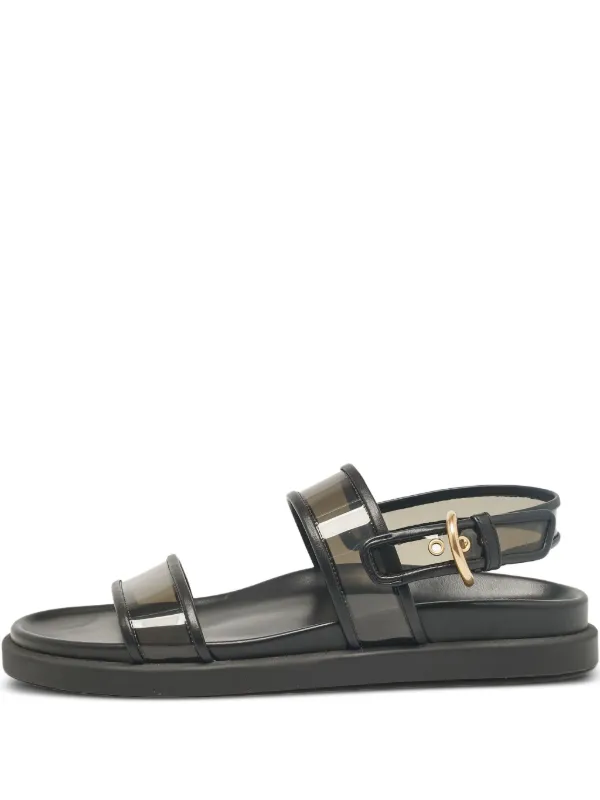 Gianvito Rossi pre-owned Bilbao Flat Sandals Black FARFETCH NZ