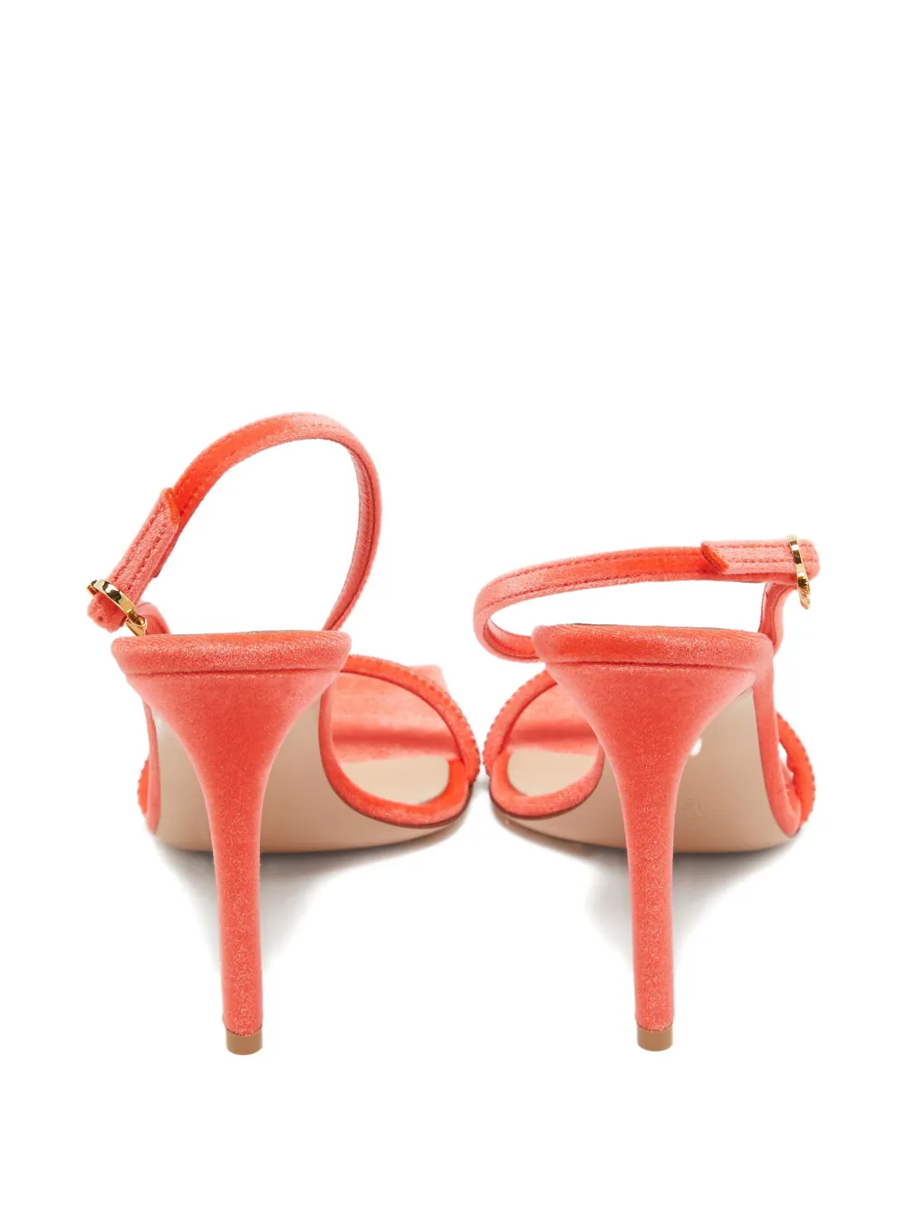 Gianvito Rossi Fluwelen sandalen met hak - Rood