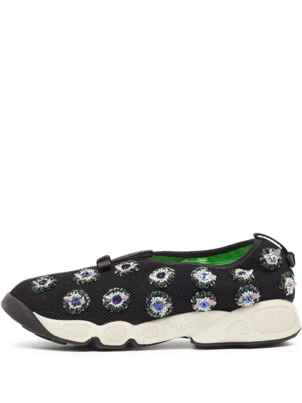 Christian Dior Pre-Owned bead-embellished Sneakers Farfetch