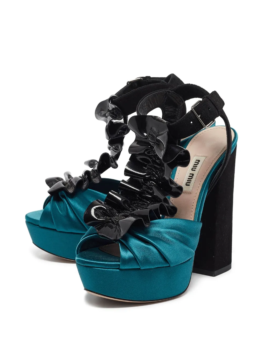 Miu Miu Pre-Owned 130mm ruched sandals | Image 2