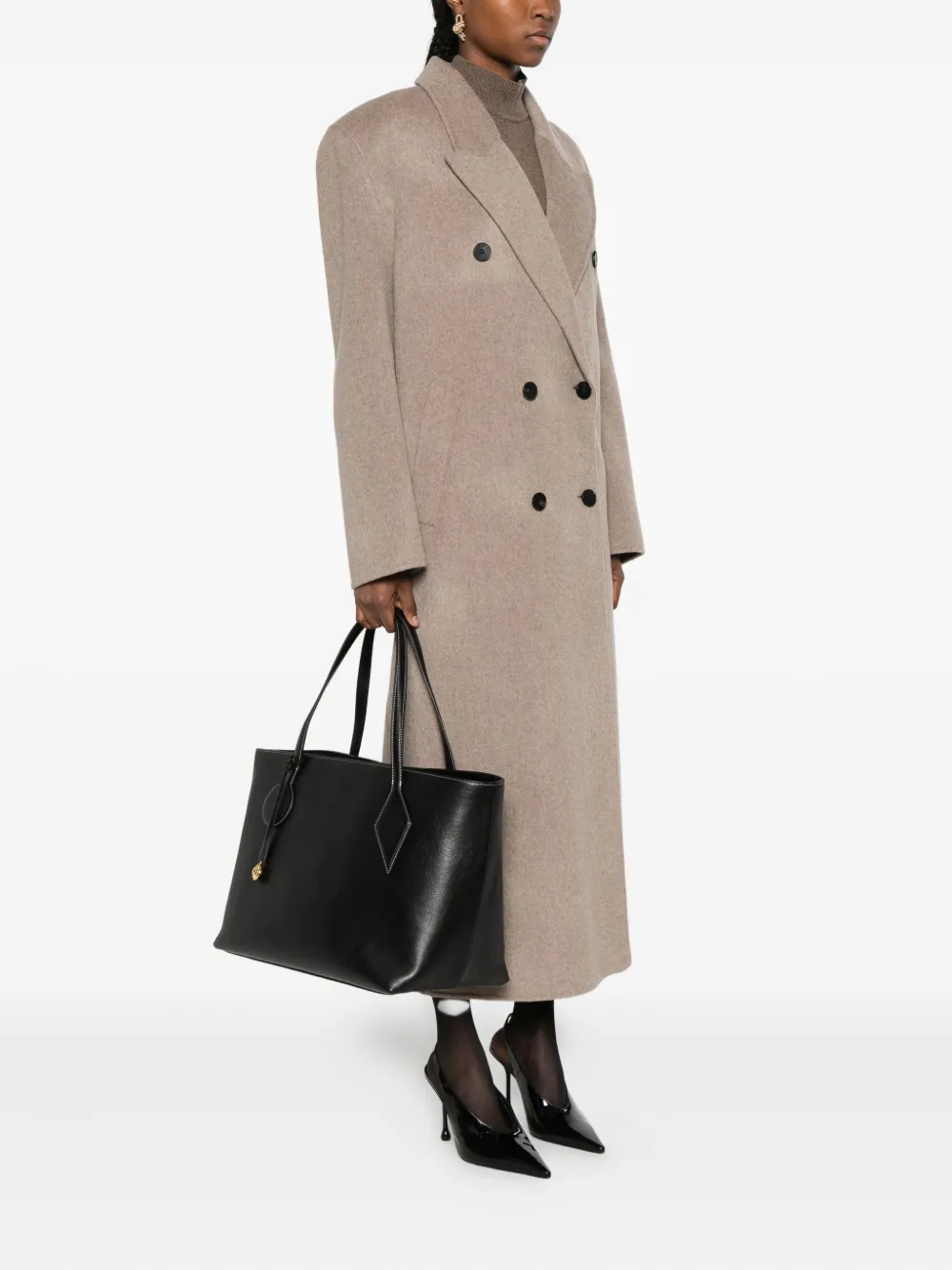 Liffner sprout charm tote bag - Zwart
