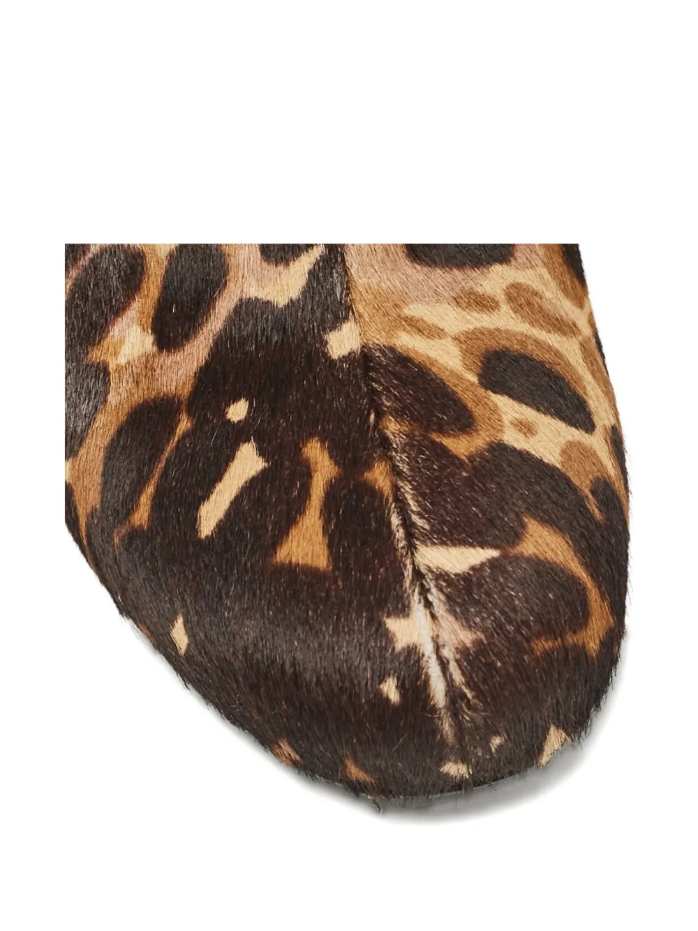 Pre-owned Balenciaga 110mm Leopard-print Ankle Boots In Brown