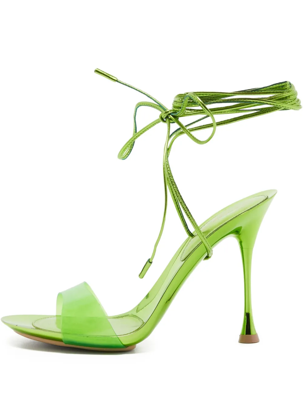 Pre-owned Gianvito Rossi  115mm Spice Glass Sandals