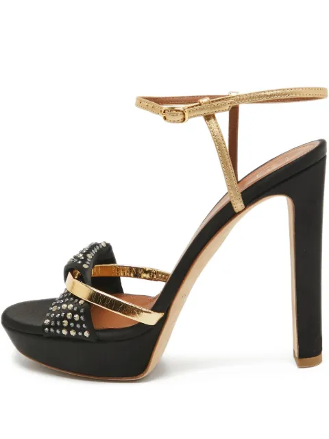Malone Souliers pre-owned 135mm Lauren crystal-embellished sandals