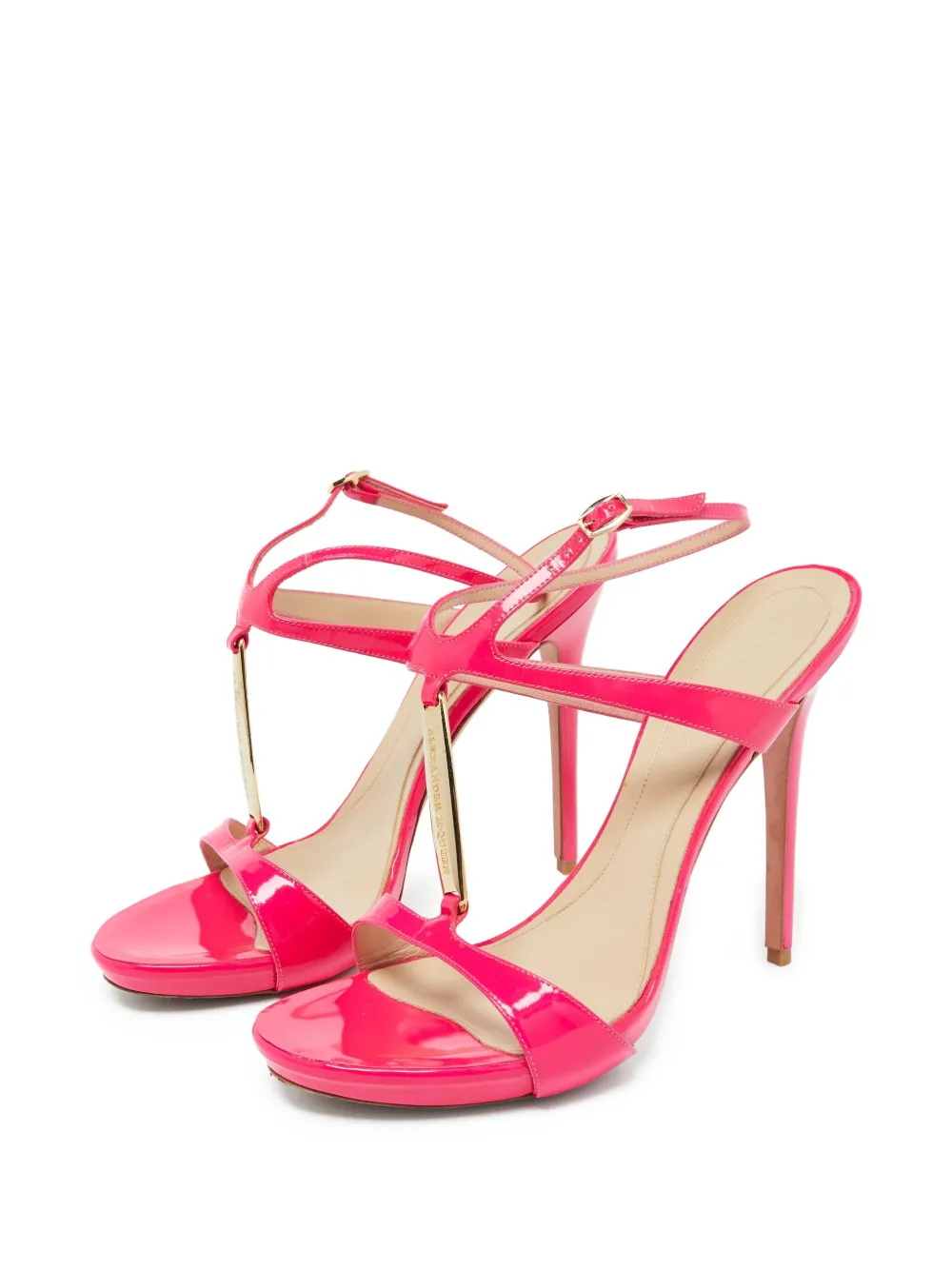 Alexander McQueen Pre-Owned Lakleren sandalen - Roze
