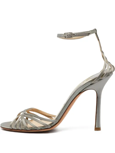 Jimmy Choo Pre-Owned 110mm leather heeled sandals