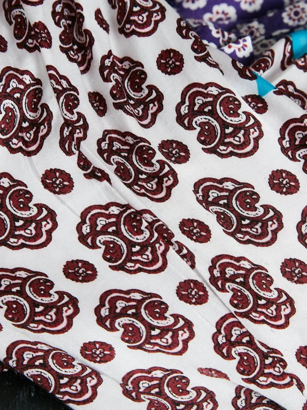 MAJE Pre-owned Floral-print Shirt Mini Dress In Purple