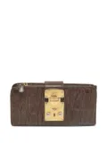 Miu Miu Pre-Owned matelassé leather wallet - Brown