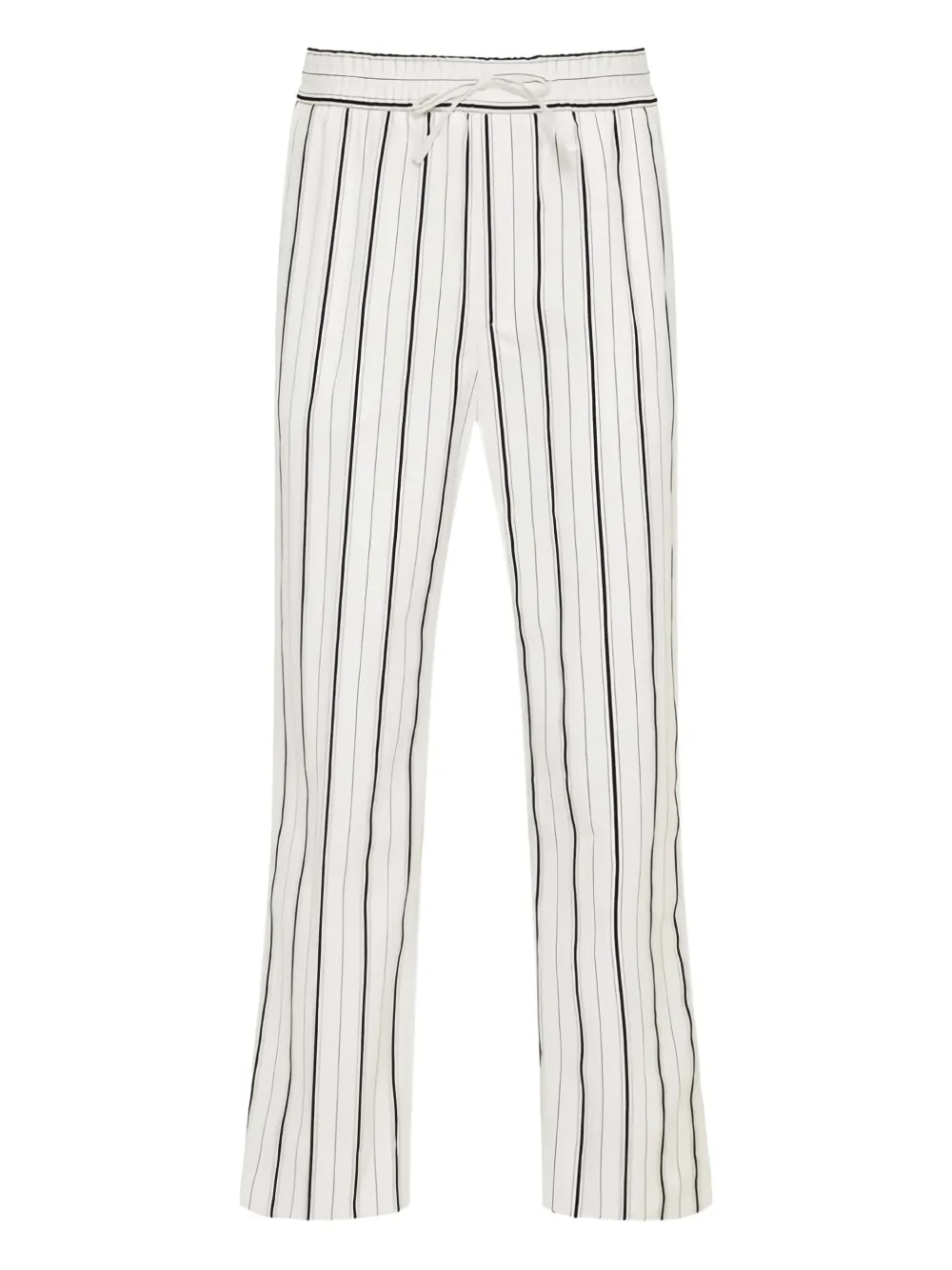 Brioni pinstripe drawstring trousers | White | Image 1