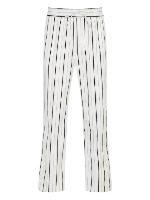 Brioni pinstripe drawstring trousers