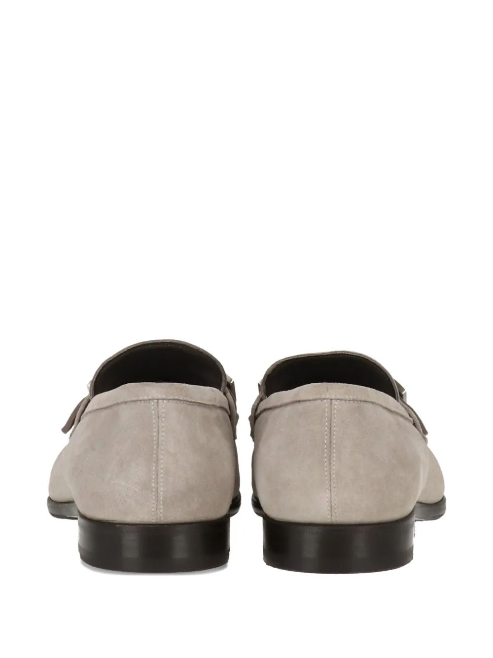 Sergio Rossi buckle-detail suede loafers Neutrals